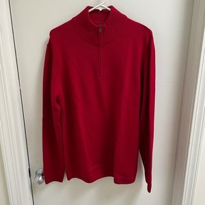 Barely worn Men’s merino wool red pullover sweater